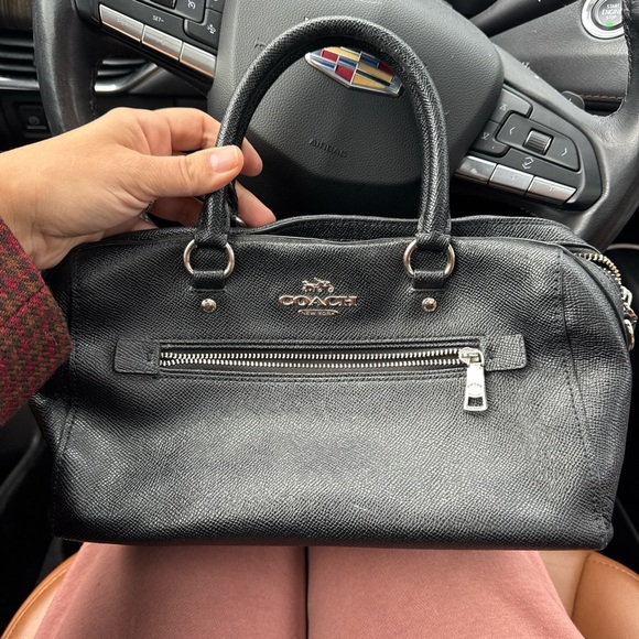 Coach Handbags - Coach Charcoal Leather Tote